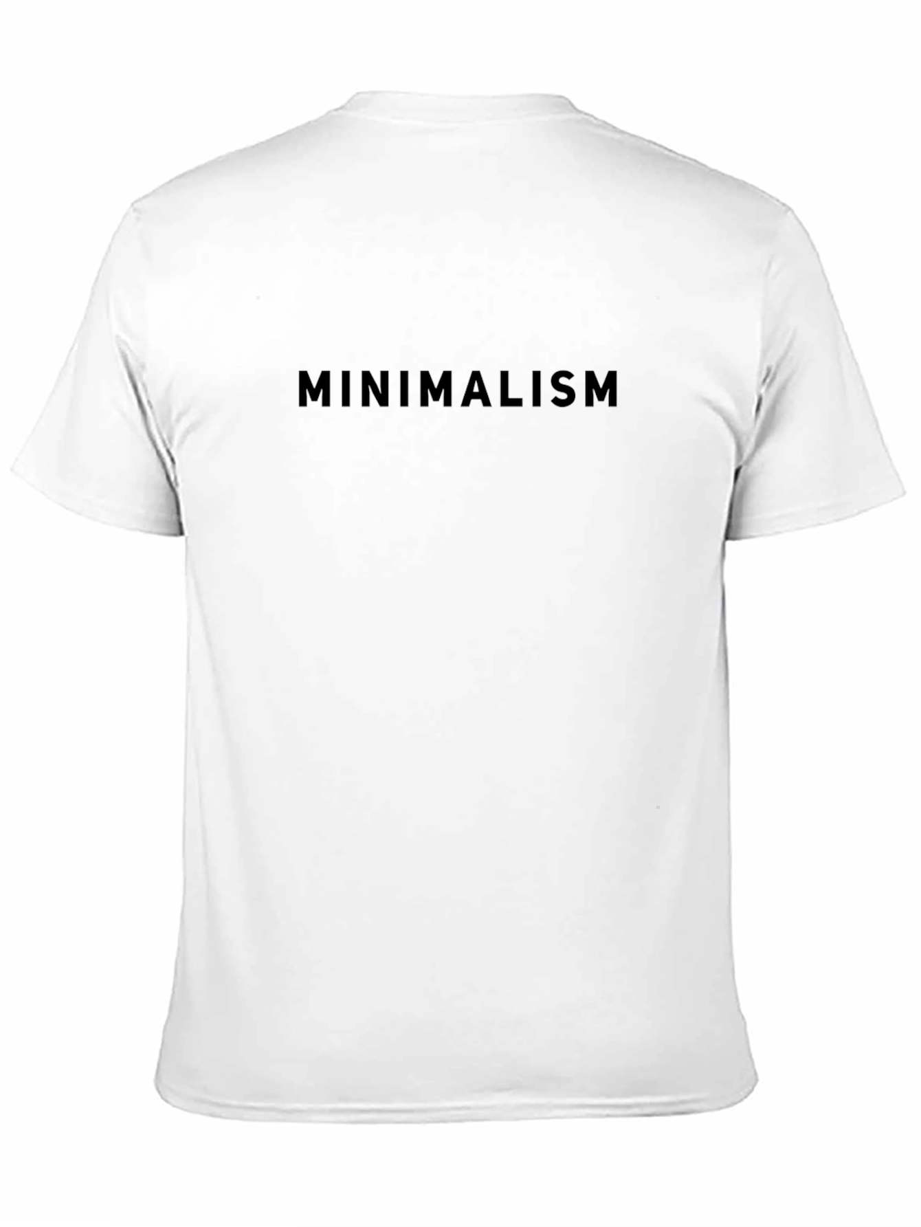 Minimalism Graphic T-Shirt - Black