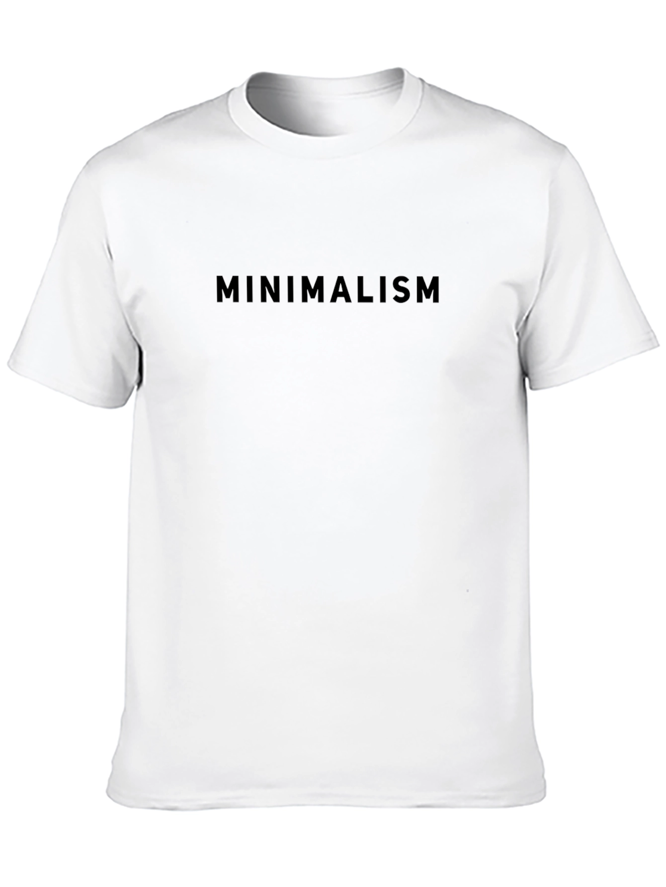 Minimalism Graphic T-Shirt - Black