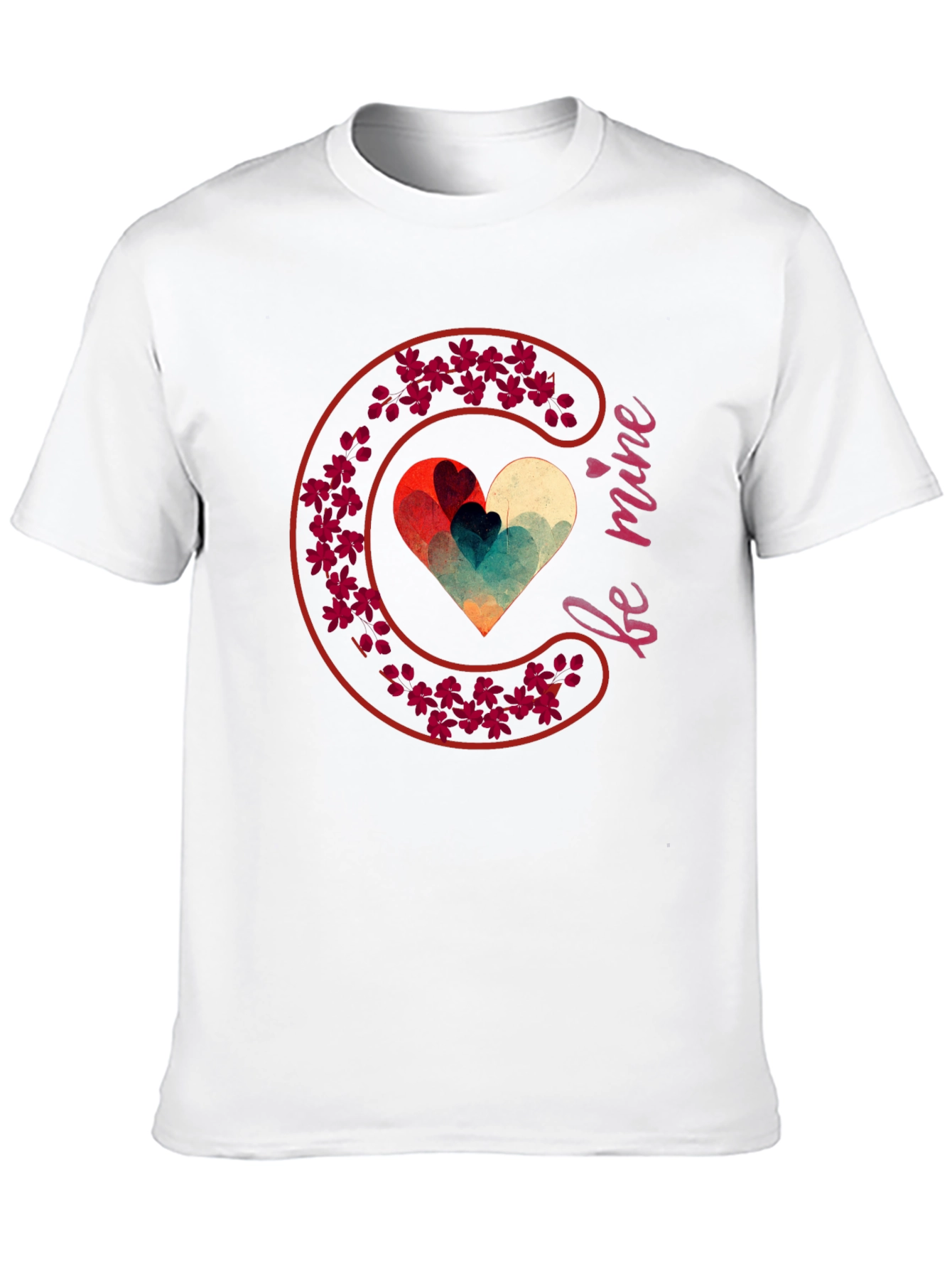 Be Mine Heart Valentines T-Shirt