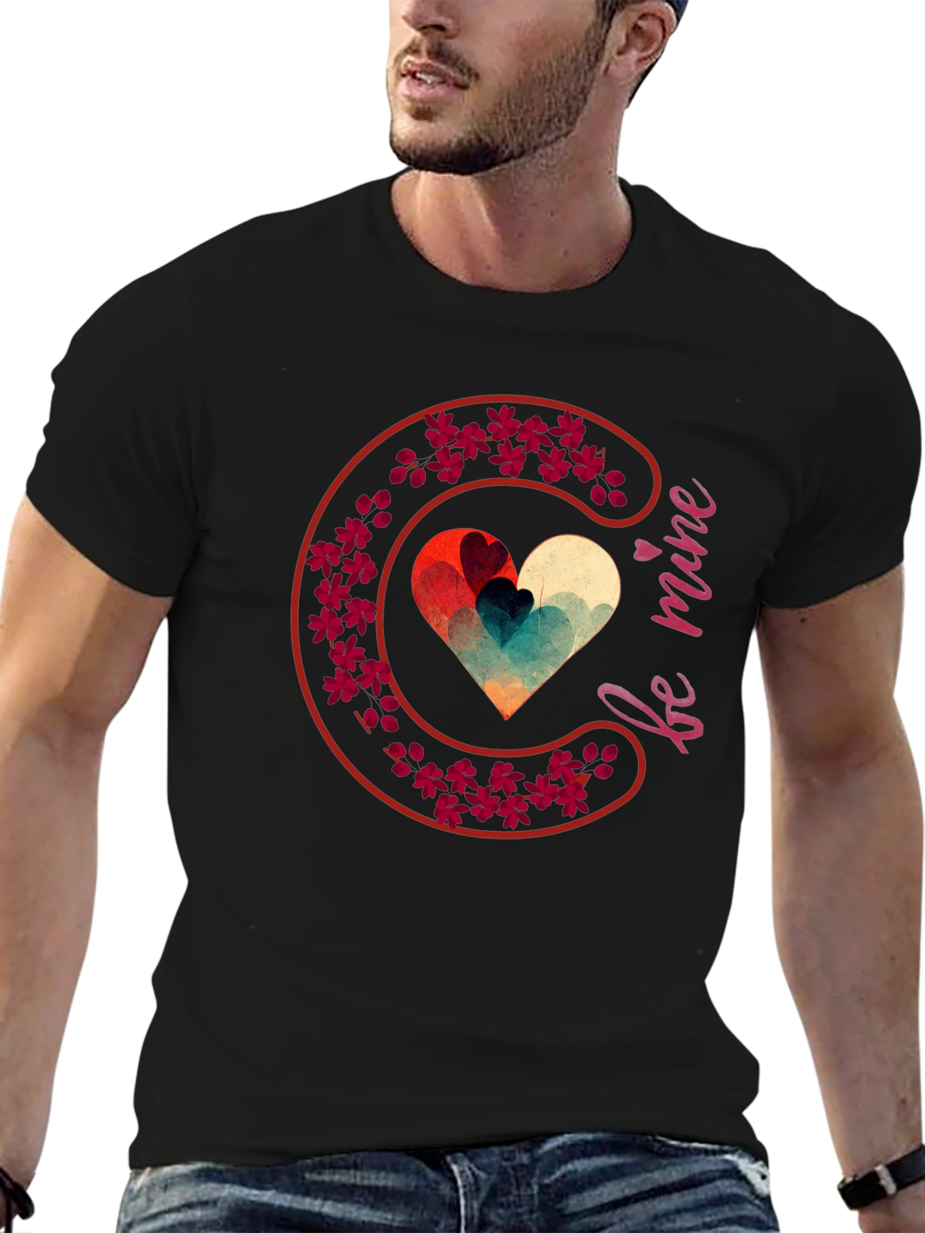 Be Mine Heart Valentines T-Shirt