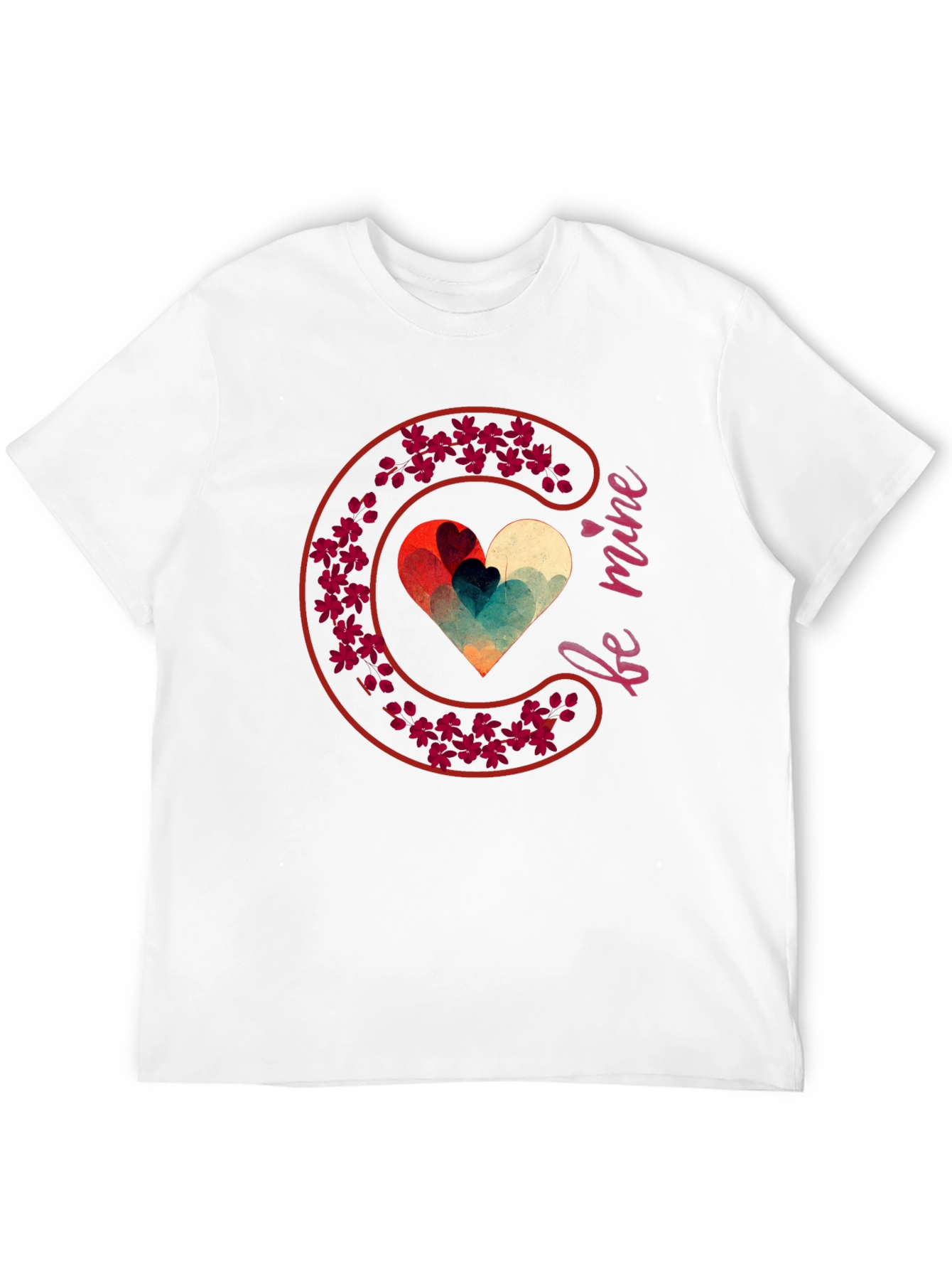 Be Mine Heart Valentines T-Shirt