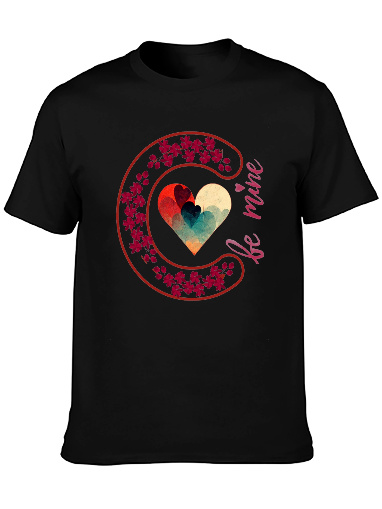 Be Mine Heart Valentines T-Shirt