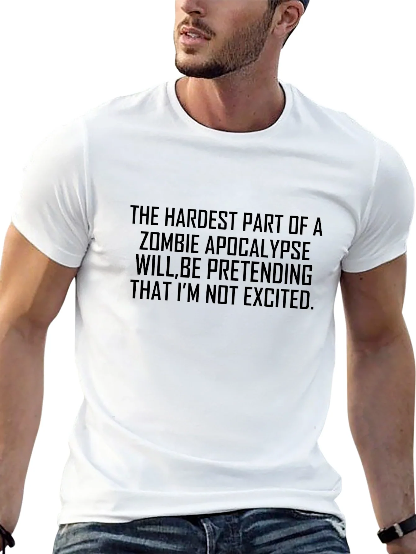 Zombie Apocalypse T-Shirt - Pretending Not Excited