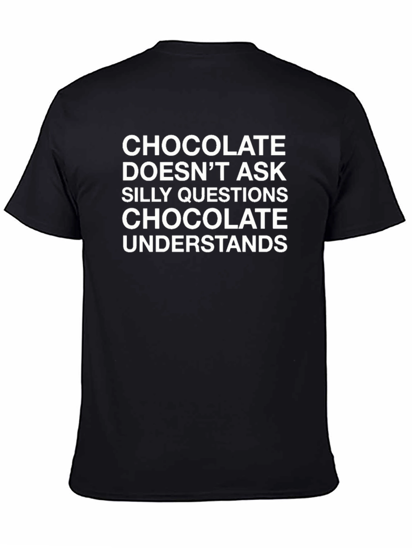 Chocolate Understands Black Graphic Tee