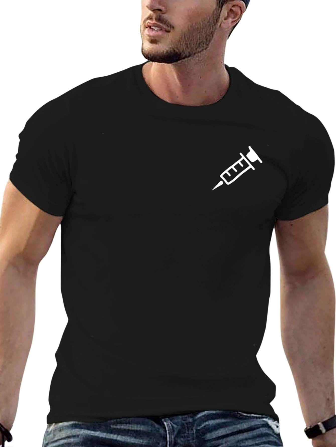 Syringe Graphic Tee - Classic Black T-Shirt