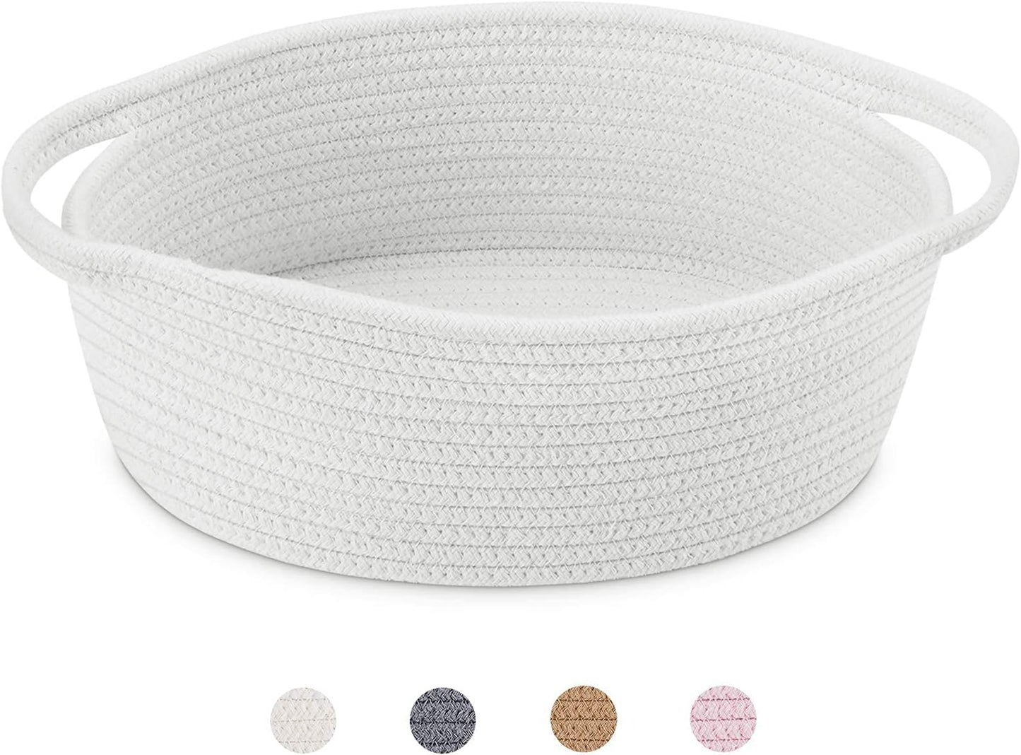 ABenkle Small Woven Baskets, 12"x8"x5" Rope Baby T - Best Seller