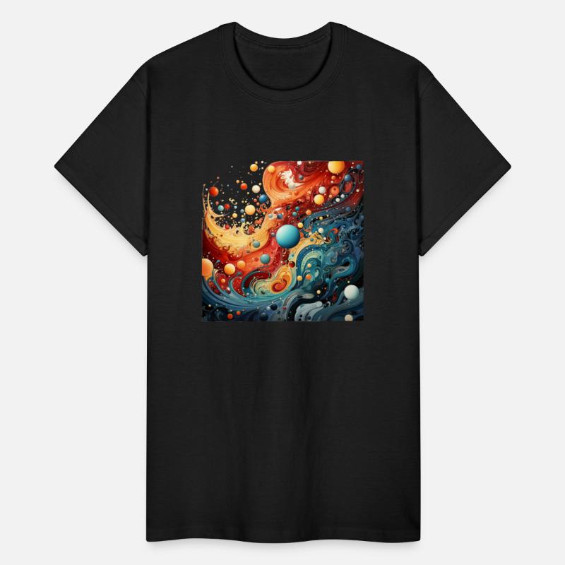 Abstract Space Flowing with Watercolor Style
