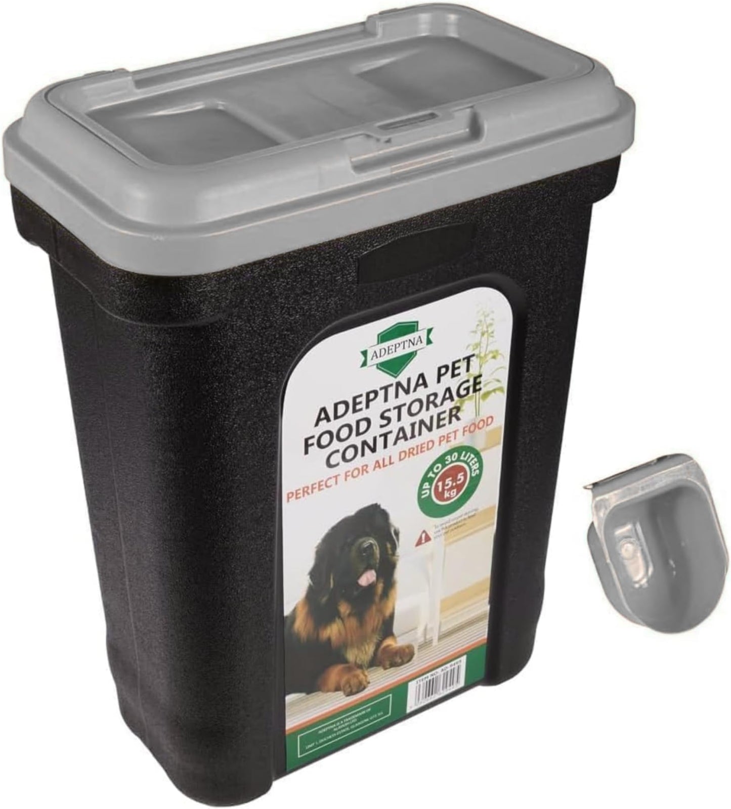 ADEPTNA Large 30L Pet Food Storage Container Flip  - Best Seller