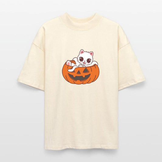 Adorable Kitten in Jack-o'-Lantern