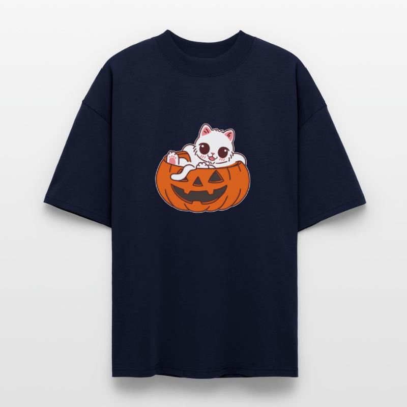 Adorable Kitten in Jack-o'-Lantern
