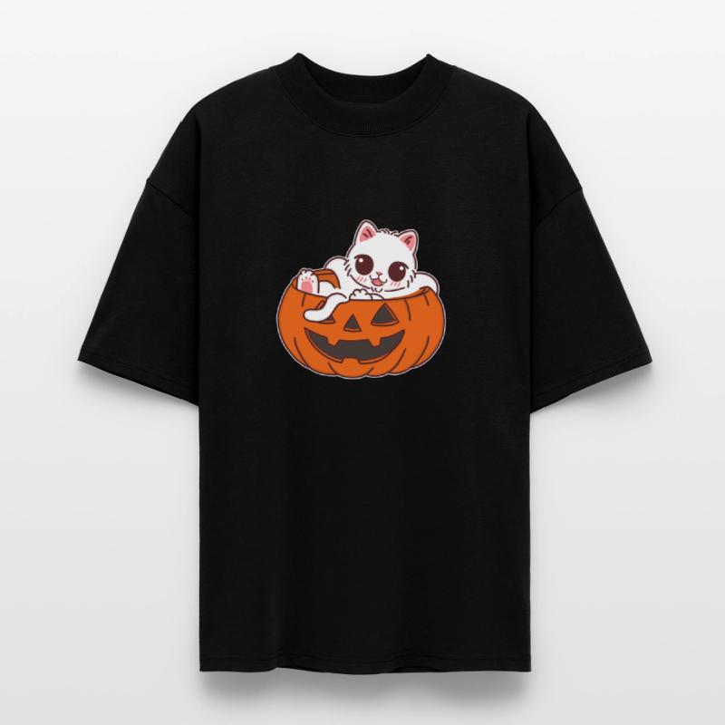 Adorable Kitten in Jack-o'-Lantern