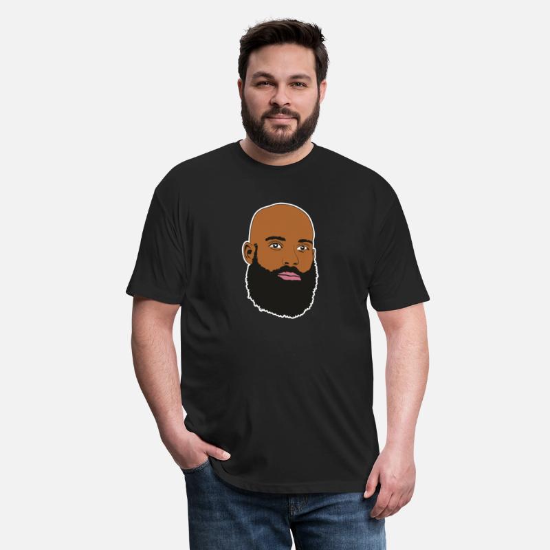 Afro Bald Man with hipster beard