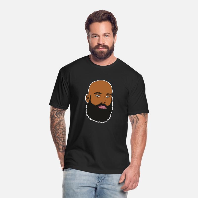Afro Bald Man with hipster beard