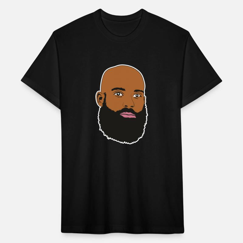 Afro Bald Man with hipster beard