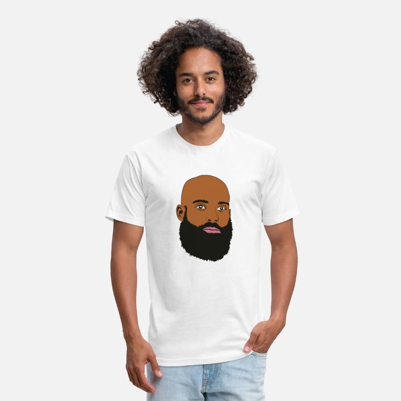 Afro Bald Man with hipster beard