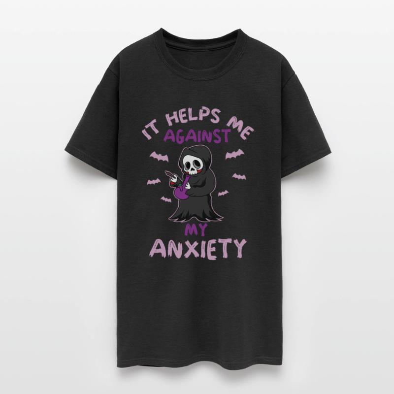 Against My Anxiety Smoking Marijuana Weed