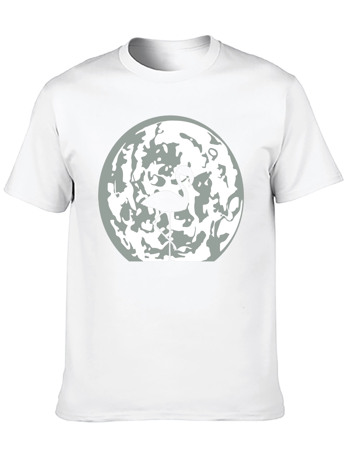 Flamingo Moon Graphic Tee - Mens Black T-Shirt