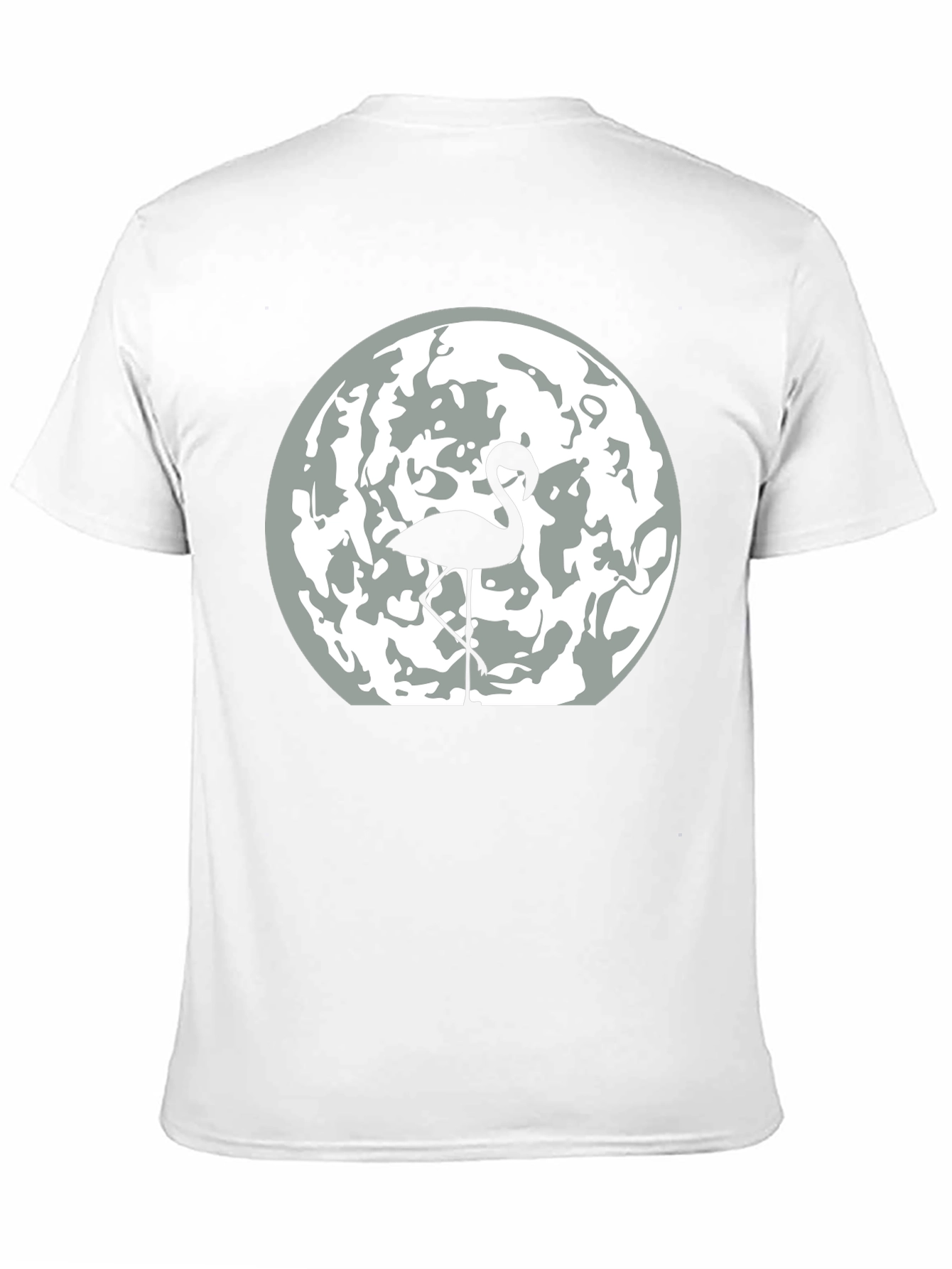 Flamingo Moon Graphic Tee - Mens Black T-Shirt