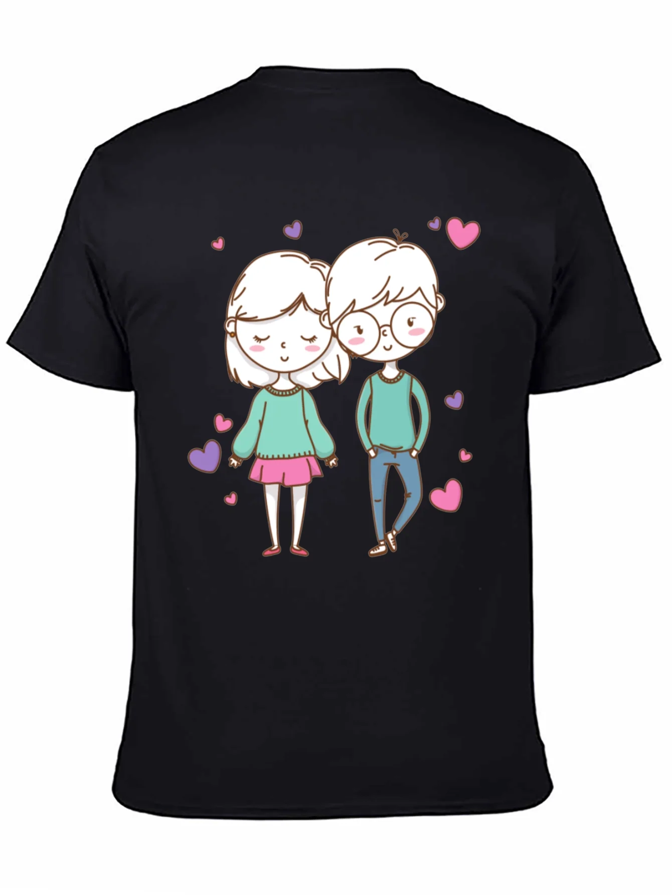 Cute Cartoon Couple T-Shirt