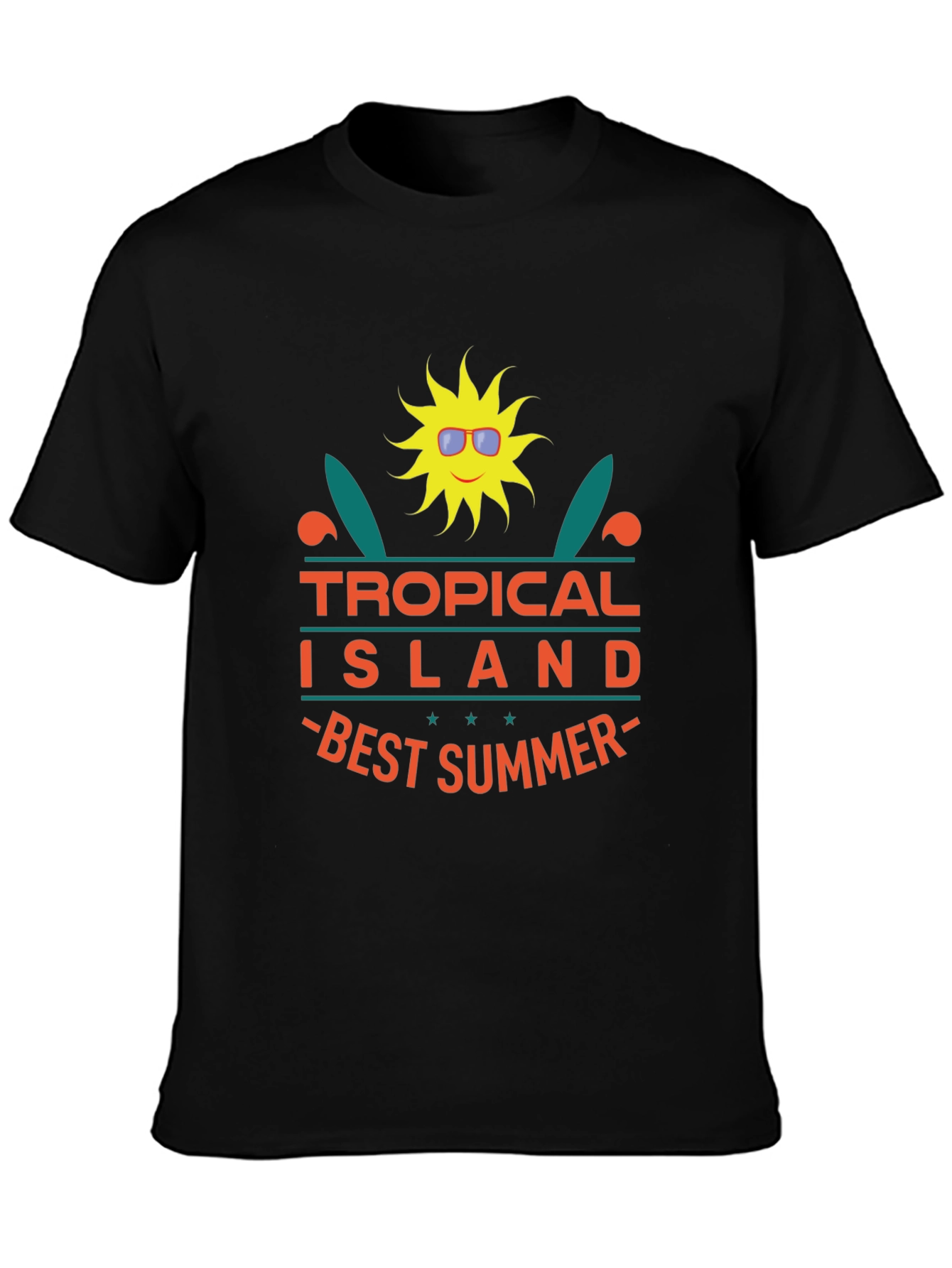 Tropical Island Best Summer Graphic Tee