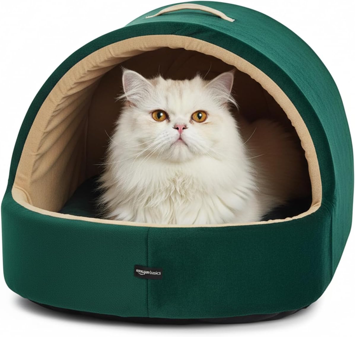 Amazon Basics Pet Bed Cave | Soft & Warm Indoor Te - Best Seller