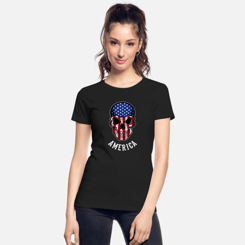 America Flag Skull United States Patriotic USA