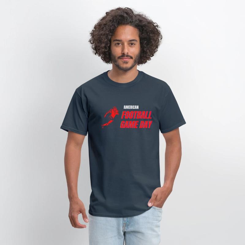 American Football Player Game Day Sport Tees
