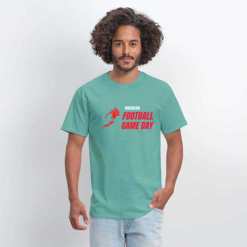 American Football Player Game Day Sport Tees