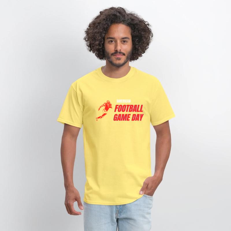 American Football Player Game Day Sport Tees