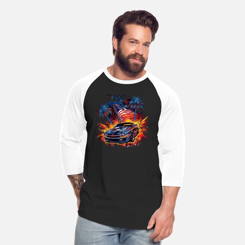 American Muscle Car 4th of July Shirts