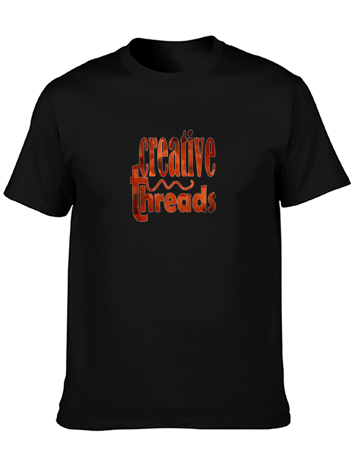 Creative Threads Graphic Tee - Stylish Black T-Shirt