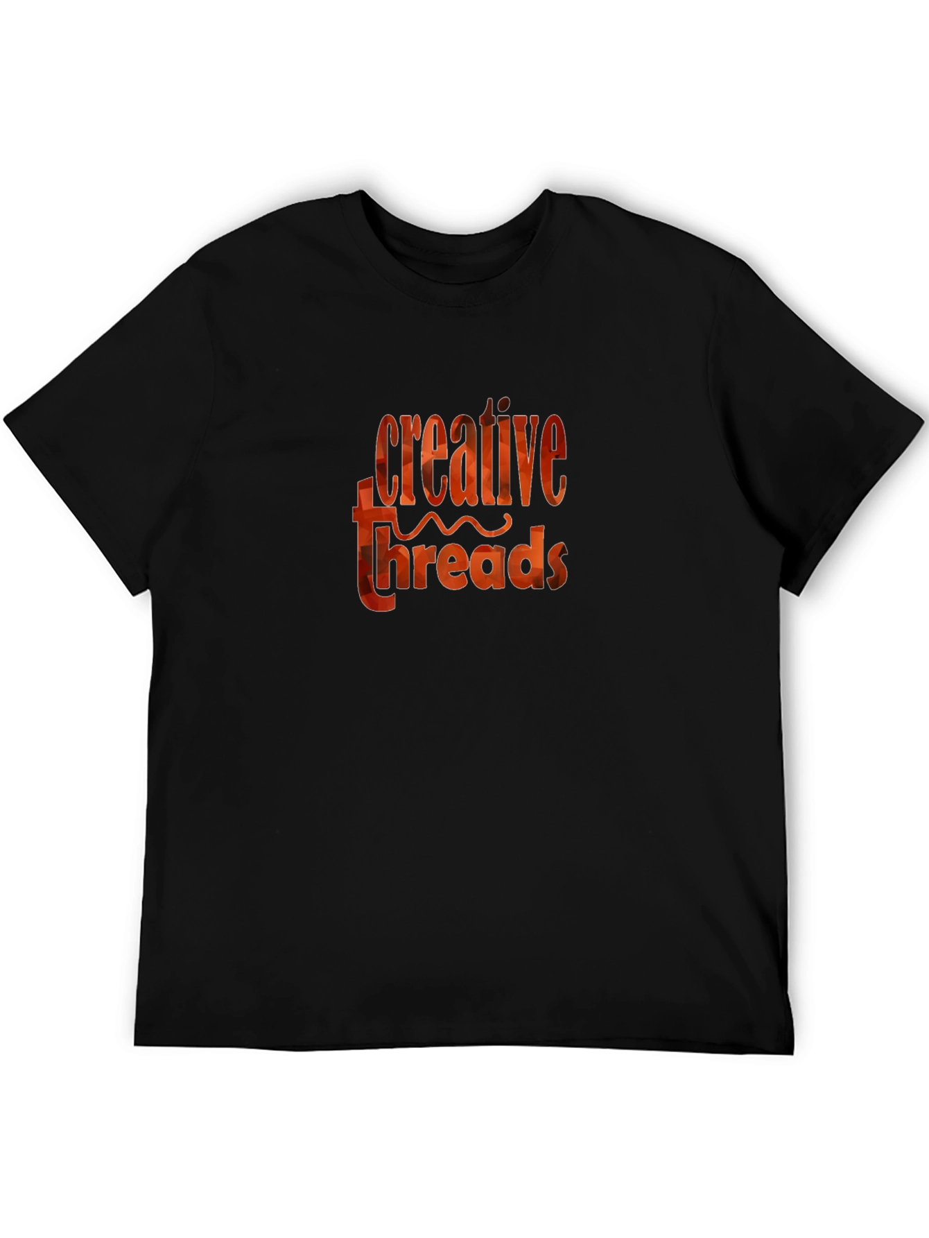 Creative Threads Graphic Tee - Stylish Black T-Shirt