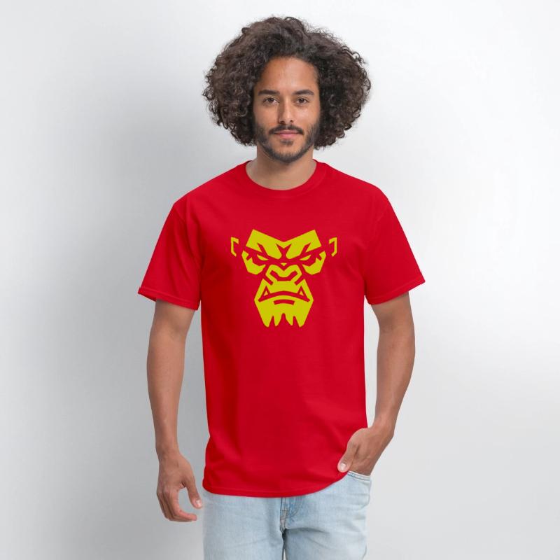 Angry Gorilla Face - Fierce and Bold
