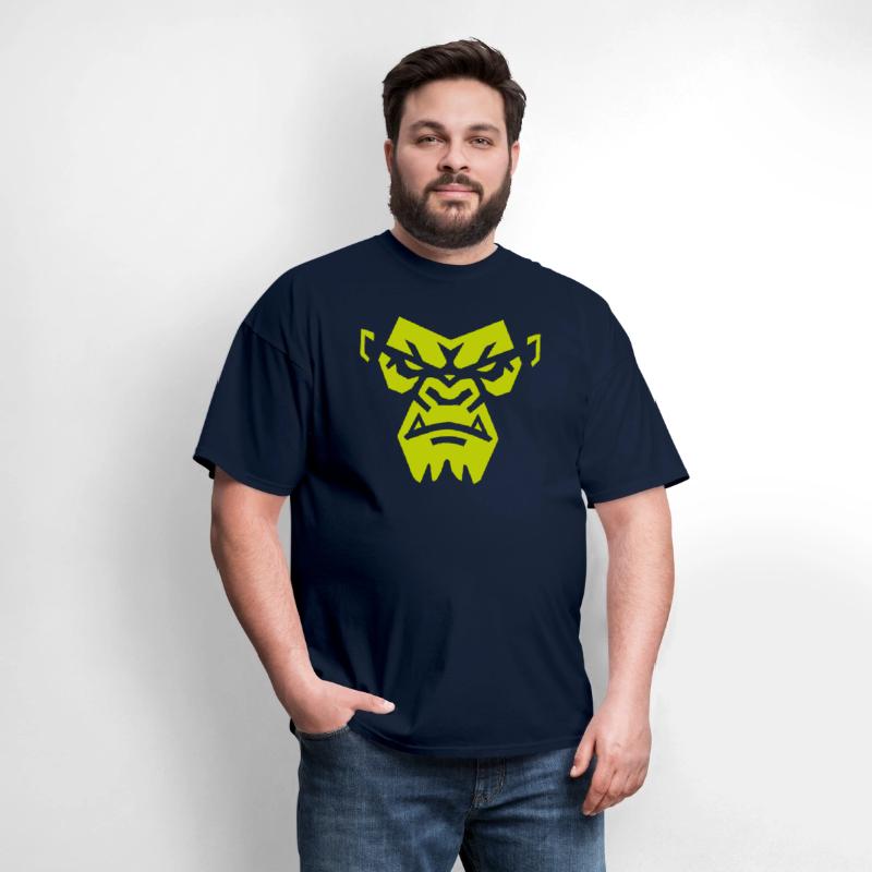 Angry Gorilla Face - Fierce and Bold