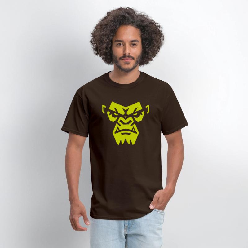 Angry Gorilla Face - Fierce and Bold