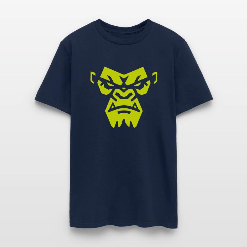 Angry Gorilla Face - Fierce and Bold