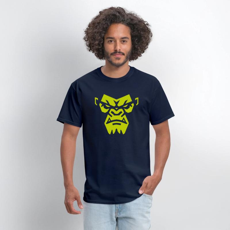 Angry Gorilla Face - Fierce and Bold