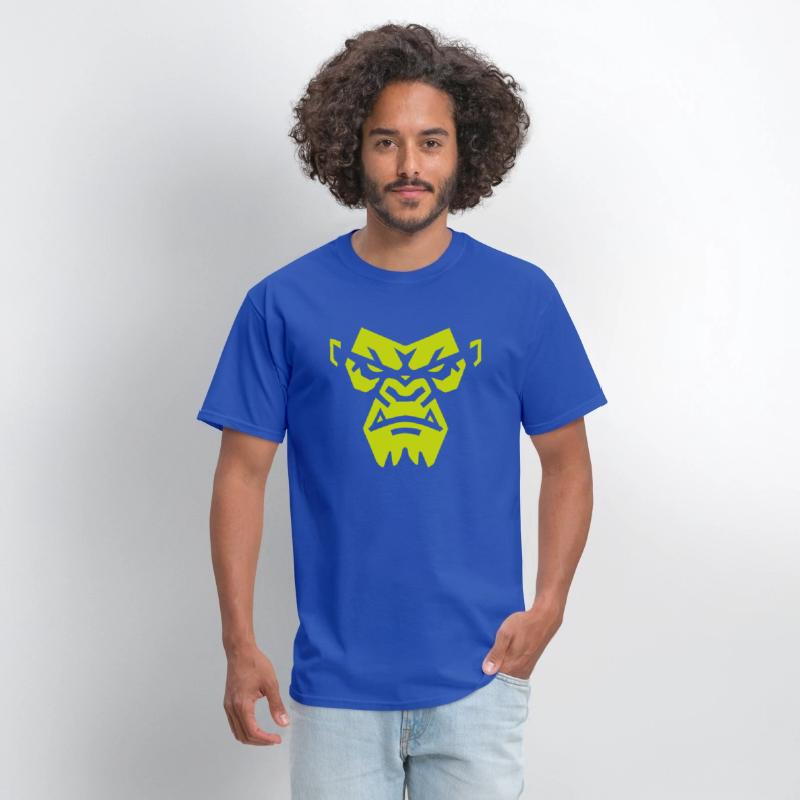 Angry Gorilla Face - Fierce and Bold