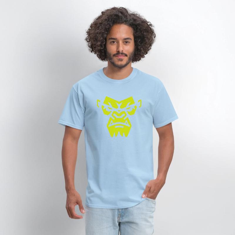 Angry Gorilla Face - Fierce and Bold