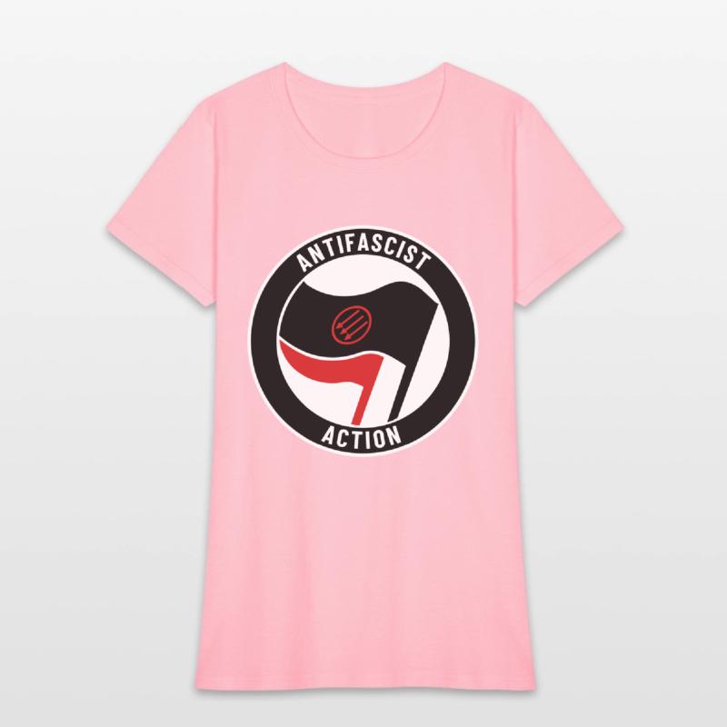 Antifascist Action – Three Arrows (red on black)