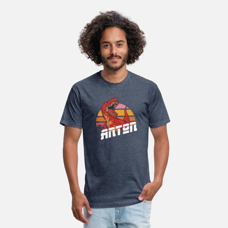 ANTON - Lovely boy name with T-REX dino