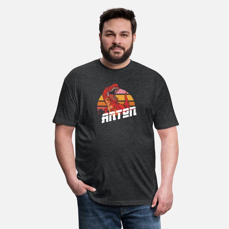 ANTON - Lovely boy name with T-REX dino
