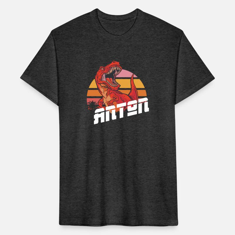 ANTON - Lovely boy name with T-REX dino