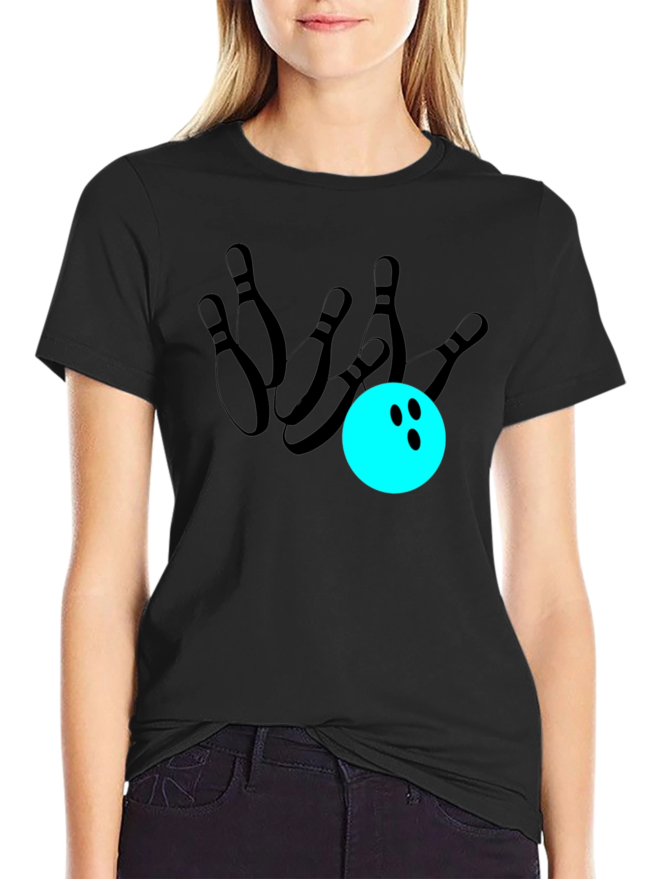 Bowling Strike T-Shirt - Casual Graphic Tee