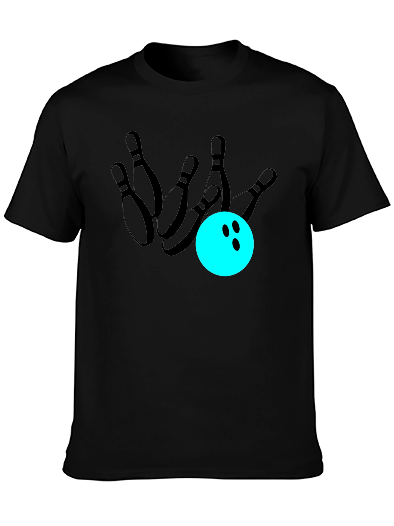 Bowling Strike T-Shirt - Casual Graphic Tee