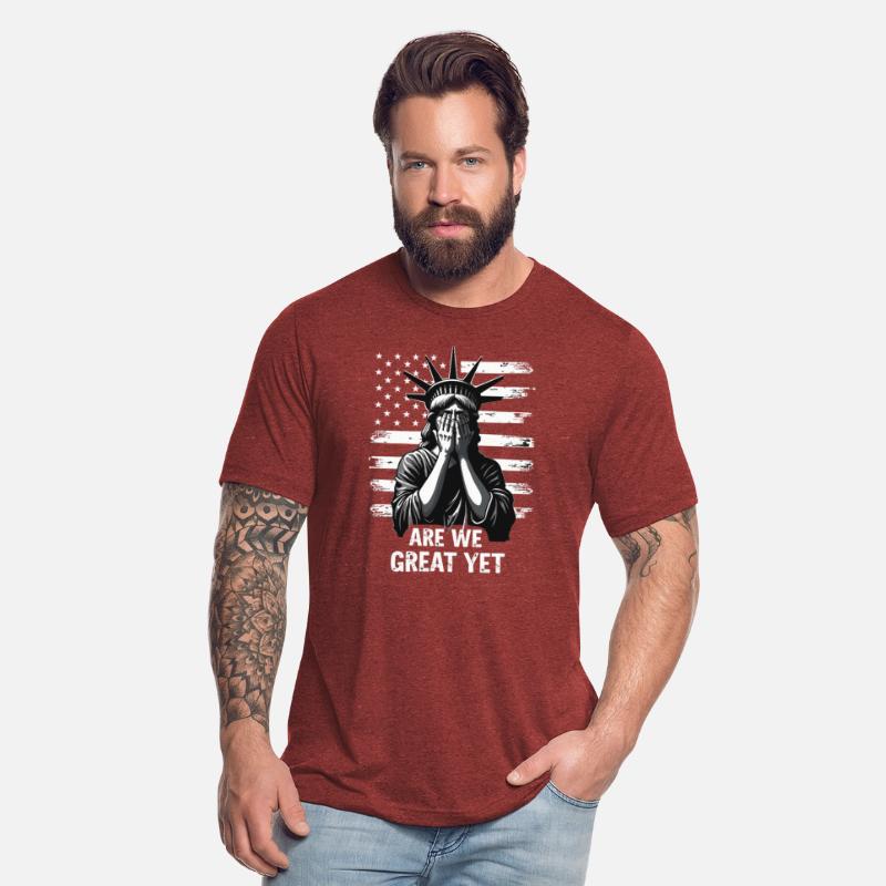 Are We Great Yet Statue of Liberty Trump America