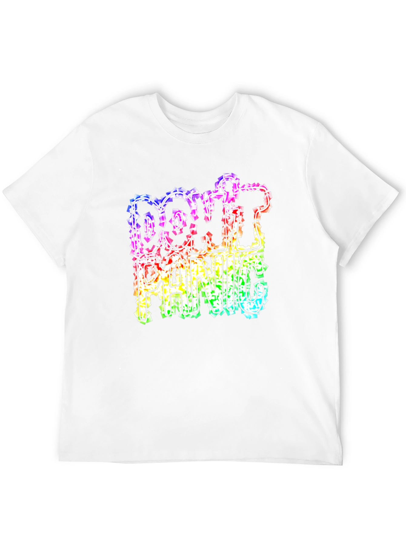 Dont Panic Rainbow Graphic Tee