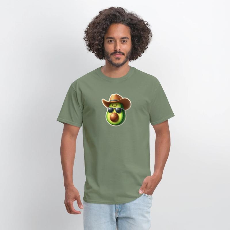 avocado wears hat