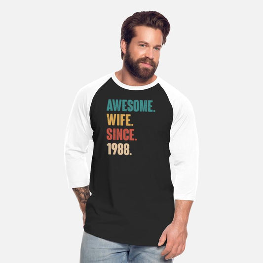 Awesome Wife Since 1988 35Th Year Wedding