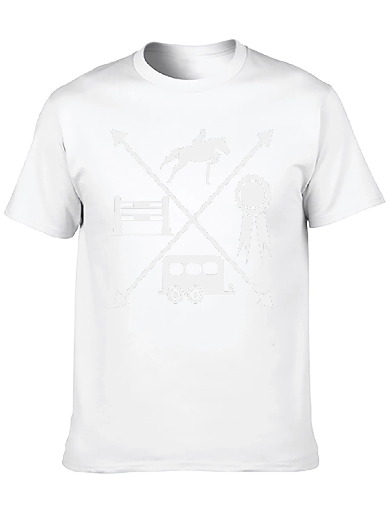 Equestrian T-Shirt - Horse Jumping Tee